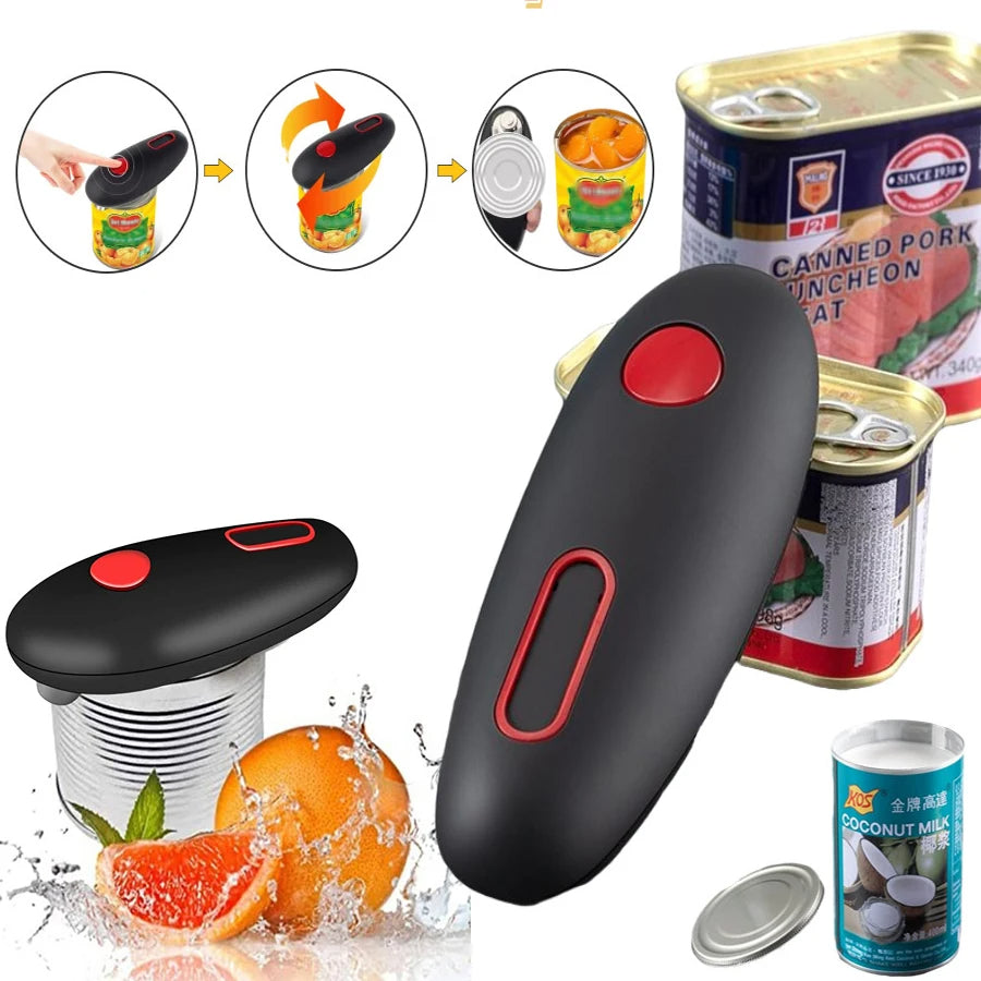 electric can opener one touch automatic kitchen tool