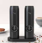 Rechargeable Electric Salt and Pepper Grinder front view one touch operation