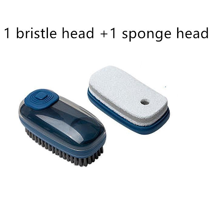 Multifunctional automatic cleaning brush suitable for laundry and household surfaces