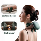 Electric neck massager providing heat therapy for muscle relaxation
