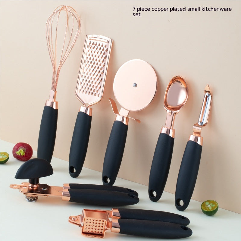 Green Rose Gold Kitchen Tool Set highlighting eco friendly design