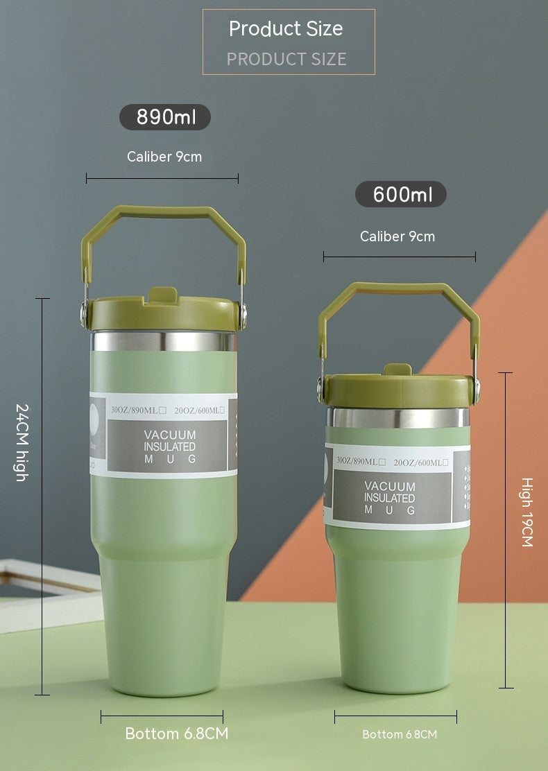 Stainless Steel Tumbler in white color easy to carry