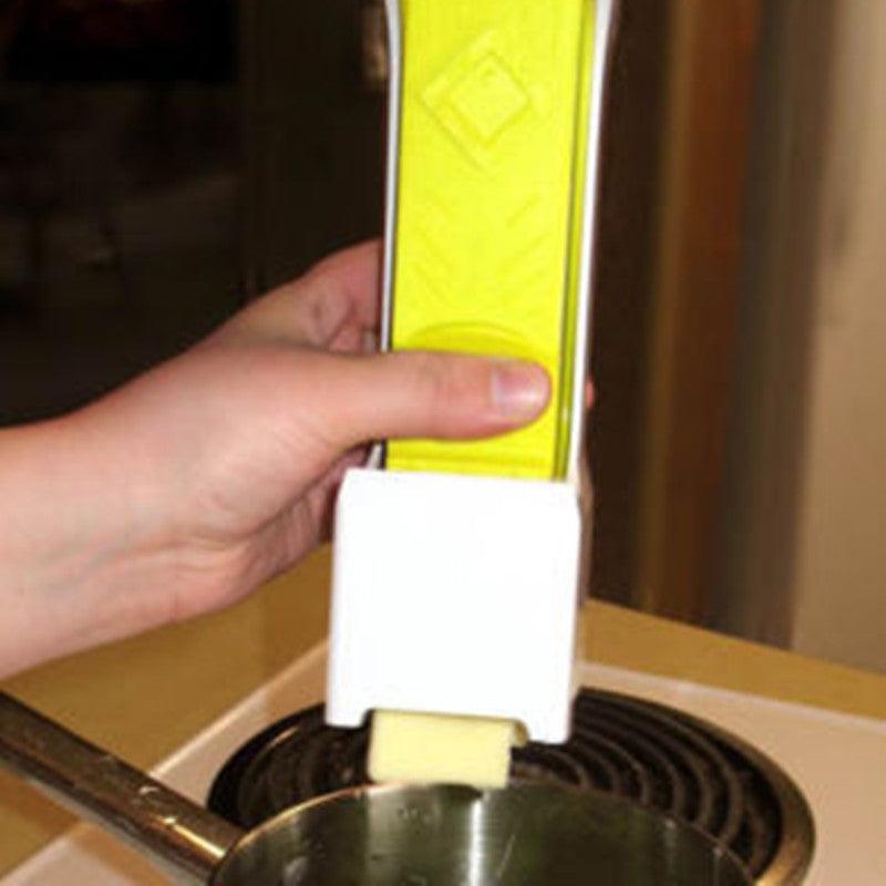Stick Butter Cutter made with food-grade ABS plastic and stainless steel blades